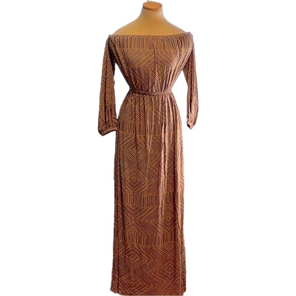 Rachel Pally Pattern Print Maxi Dress, Tan, Small - Picture 7 of 14